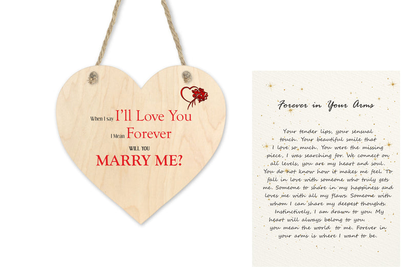 Will You Marry Me Poem  Wedding Proposal Love Letter | Forever in Your Arms PureEssenceGreetings