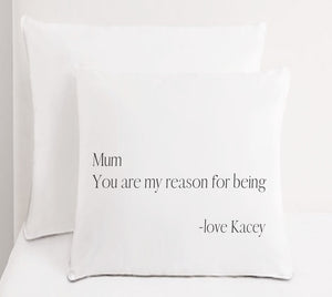 Personalised Mum Cushion PureEssenceGreetings