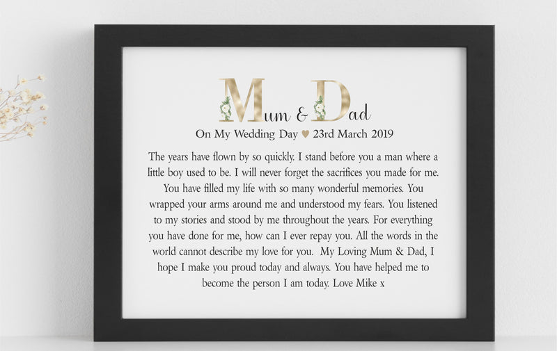 Mother and Father of the Groom Poem | From Son PureEssenceGreetings