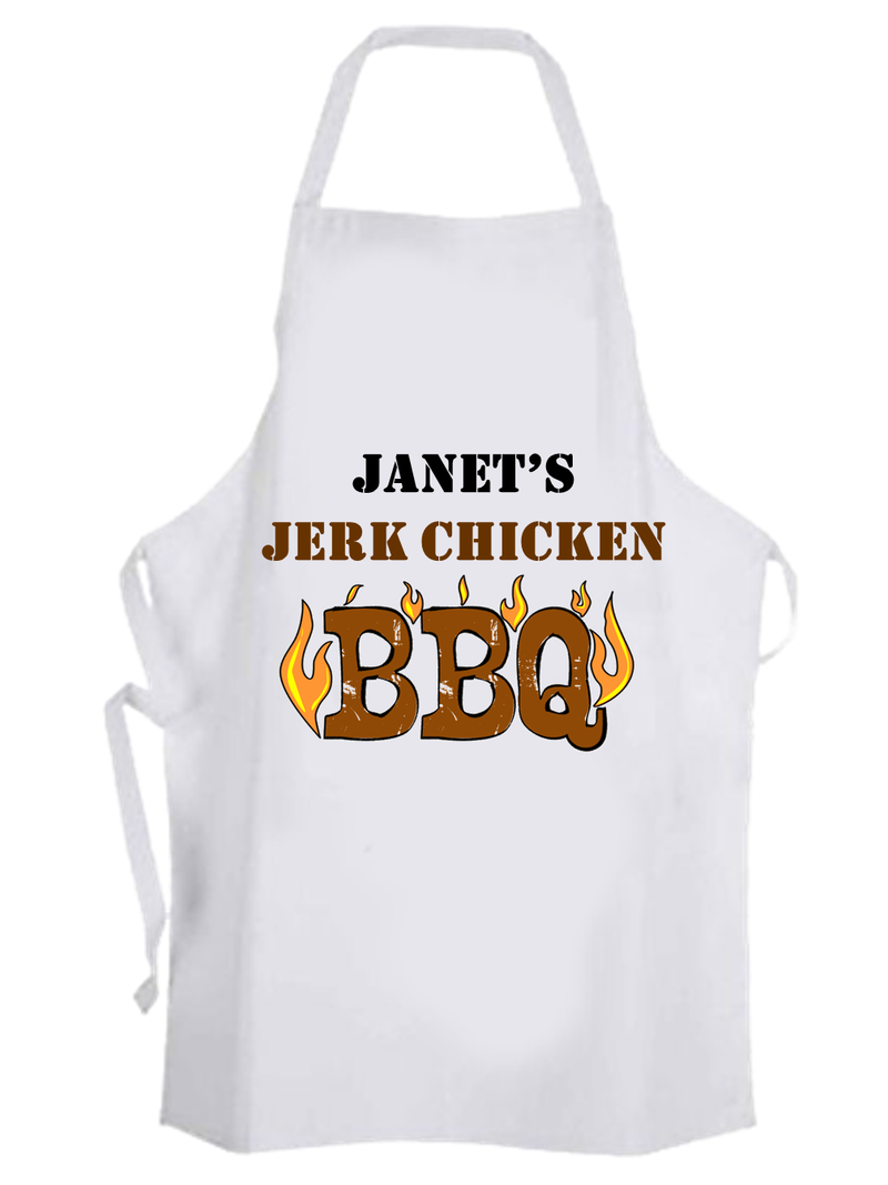 Personalised Jerk Chicken BBQ Apron - PureEssenceGreetings 
