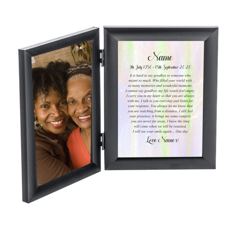 ONE DAY Framed Personalised Remembrance Poem PureEssenceGreetings