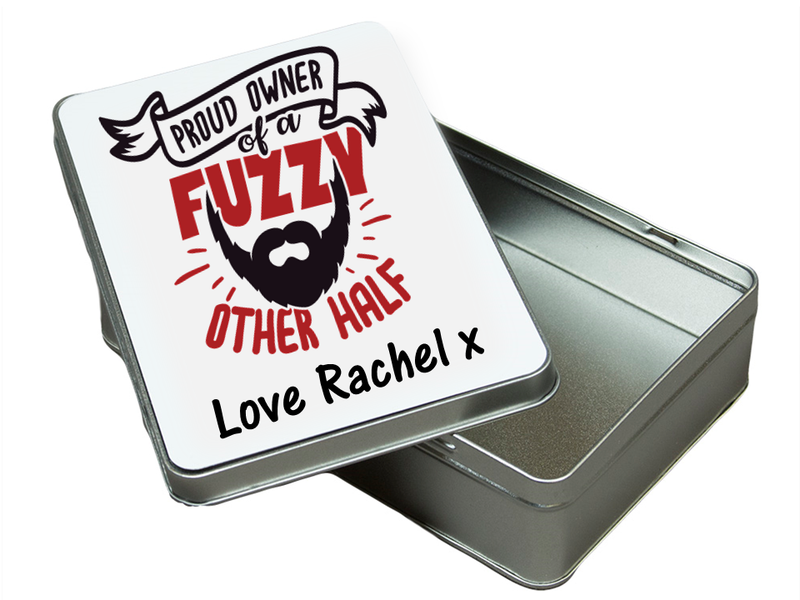 The 'Other Half' Bearded Personalised  Tin - PureEssenceGreetings 