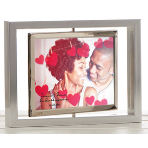 Our Anniversary Personalised Rotating Photo Frame PureEssenceGreetings