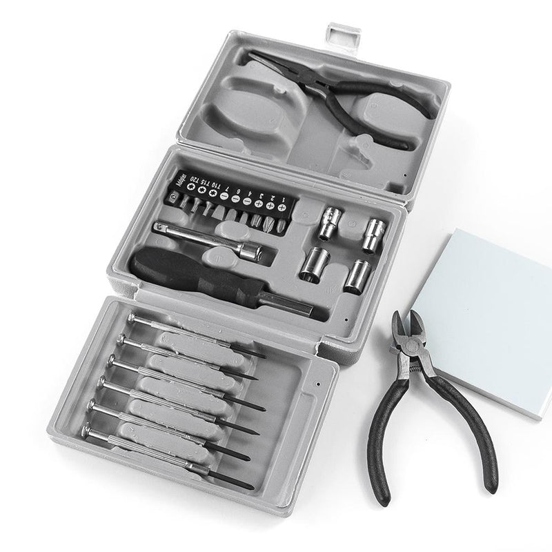 An opened Personalised multitool mini tool box - DIY SET