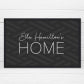 PERSONALISED GREY PATTERN DOORMAT PureEssenceGreetings