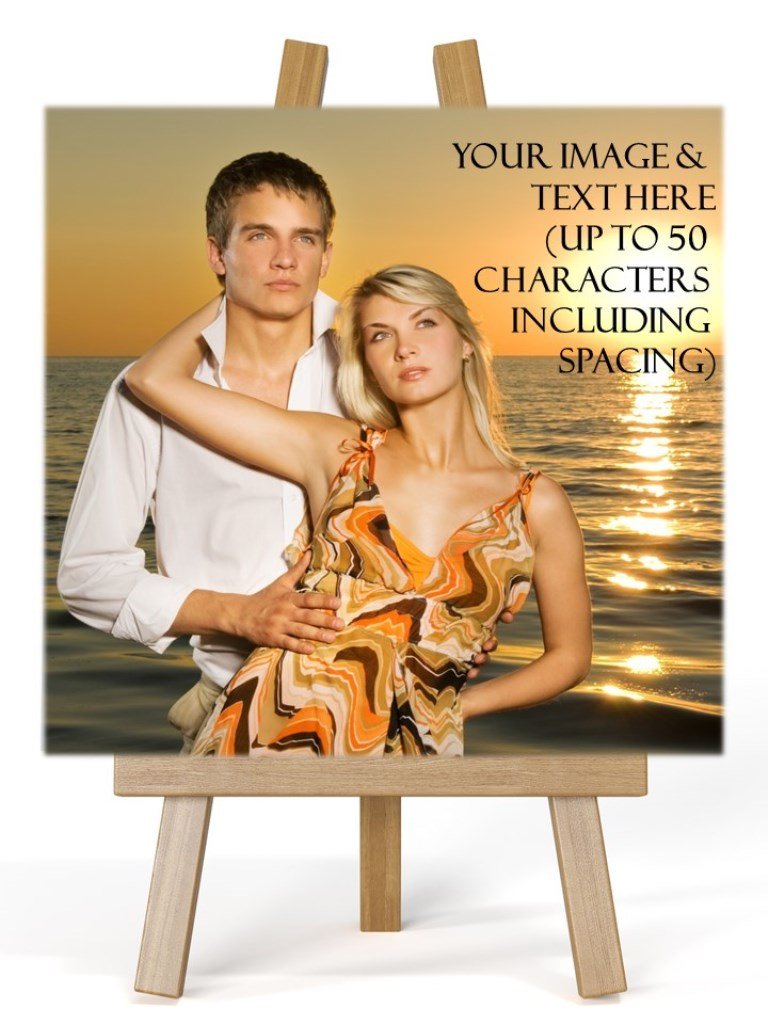 Personalised Photo Easel Plaque - PureEssenceGreetings 