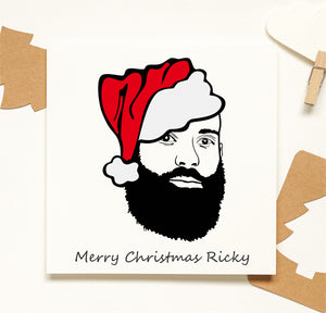 Santa Personalised Christmas Card PureEssenceGreetings
