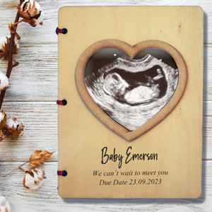 Personalised Wood Scan Card Own Image & Text PureEssenceGreetings