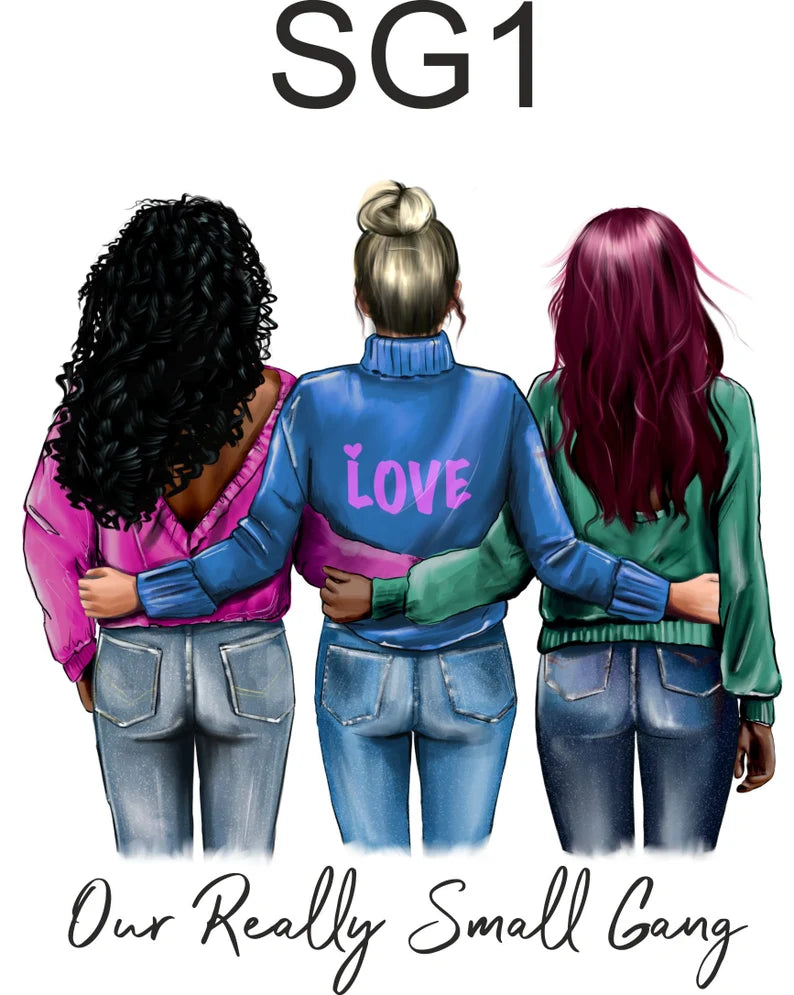 REAL SMALL GANG Personalised Friendship Plaque PureEssenceGreetings