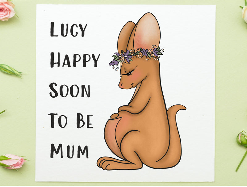 Soon To Be Mum Personalised Card PureEssenceGreetings
