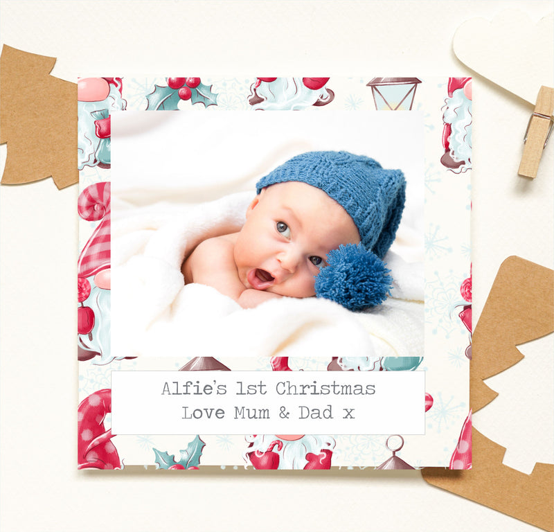 My 1st Christmas Photo Card | Own Text PureEssenceGreetings