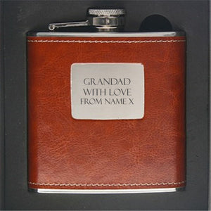 Grandad Personalised Hip Flask