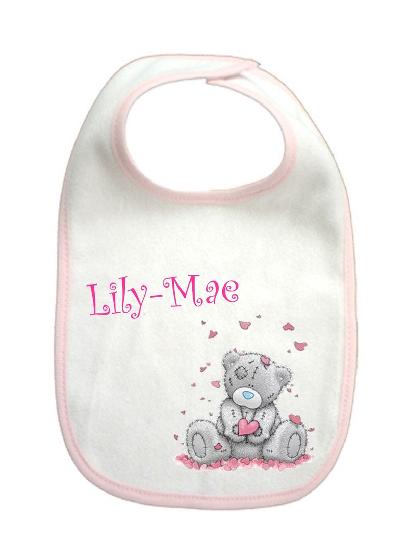 Pink Baby girl Personalised Bib | Babies & Toddlers