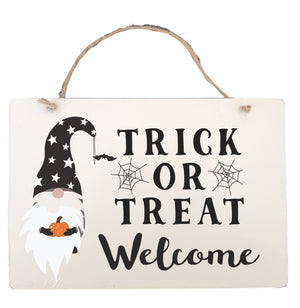 Trick or Treat Halloween Hanging Plaque PureEssenceGreetings