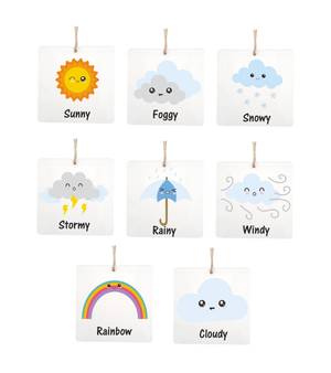 Weather Flash Cards with Personalised Bag PureEssenceGreetings
