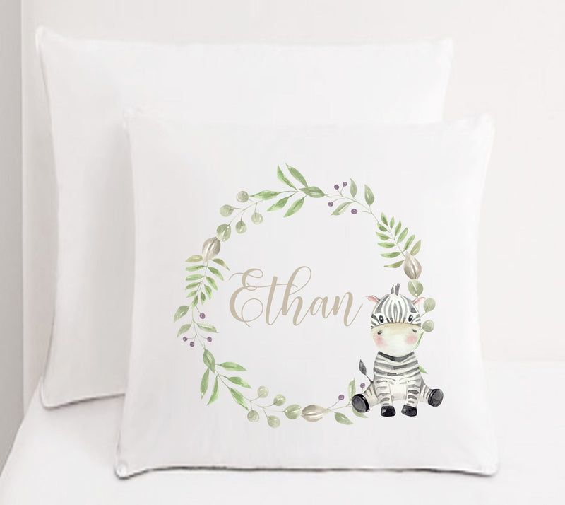Children's Animal Alphabet Cushion | Elephant | Zebra PureEssenceGreetings